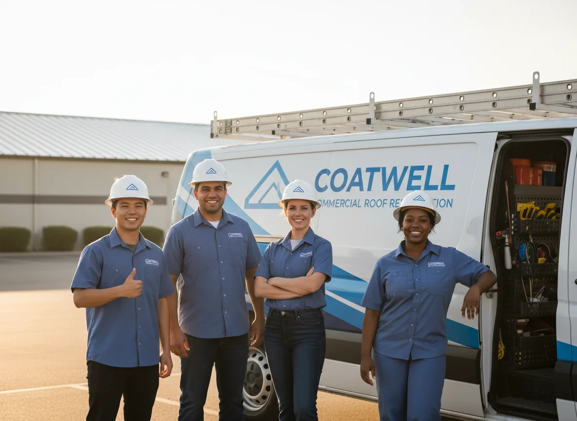 Commercial roof coating company in Milford, KS