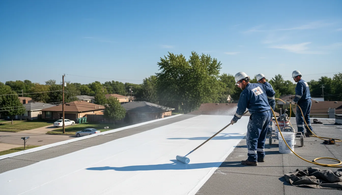 Commercial roof coating in Milford, KS near me